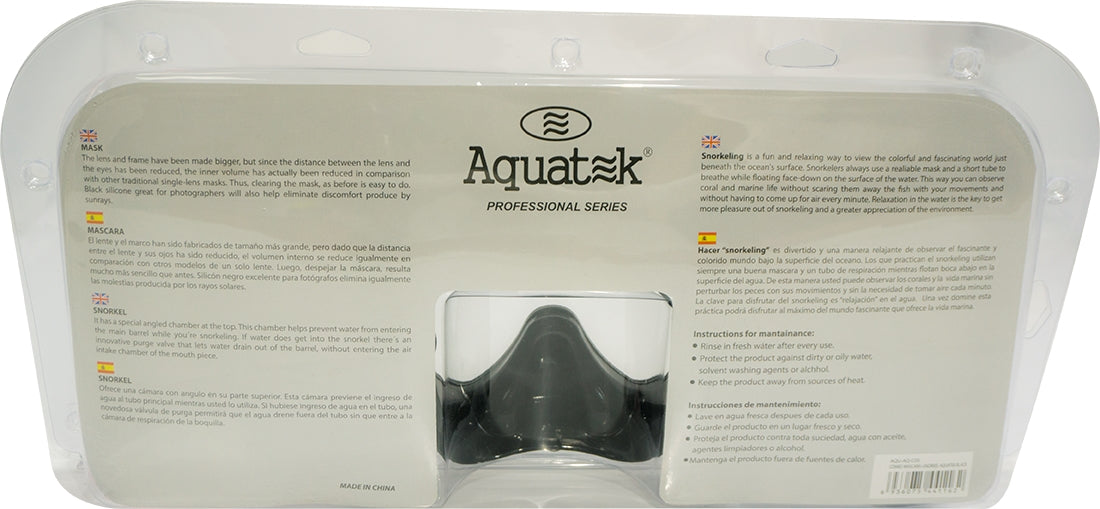 Aquatek Panoramic Snorkel Set, 