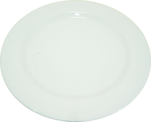 Round Melamine Plate, White, 30 cm