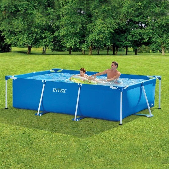 Intex Rectangular Family Frame Swimming Pool Set, 2.6 m — Goisco.com