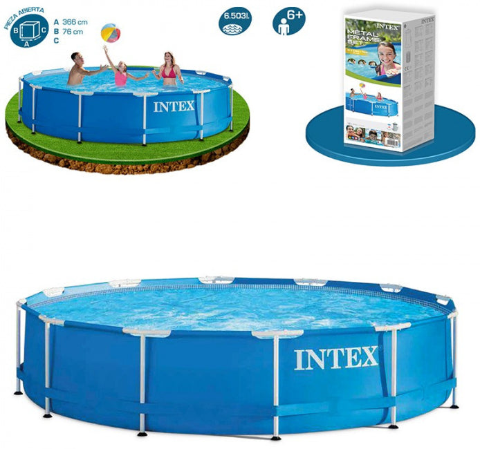 Intex Metal Frame Pool Set, 12 ft x 30 in