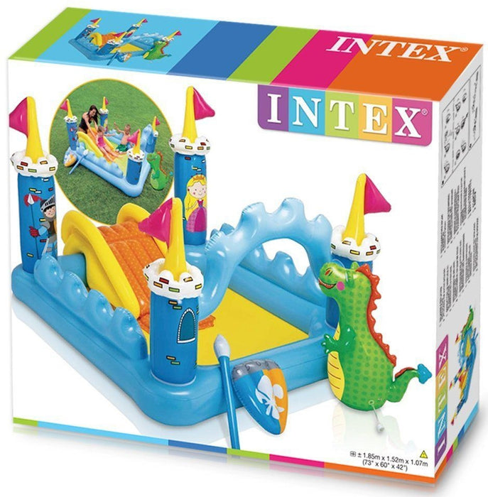 Intex Fantasy Castle Inflatable Play Center, 73 x 60 x 42 inch