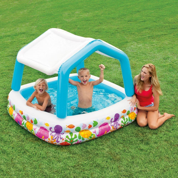 Intex Sun Shade Inflatable Pool, 62 x 62 x 48 inch