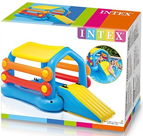 Intex Inflatable Island with Slide, 110 x 68 x 48 inch