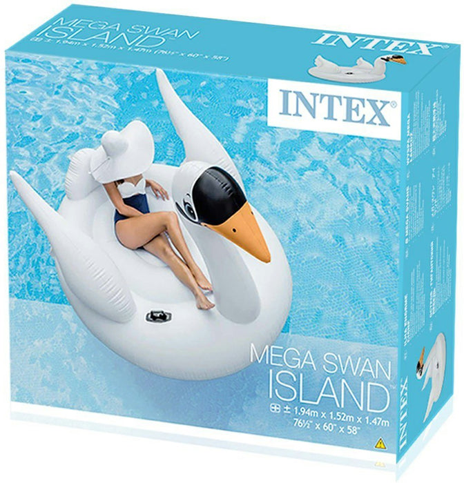 Intex Mega Inflatable Swan Island, 76.5 x 60 x 58 inch