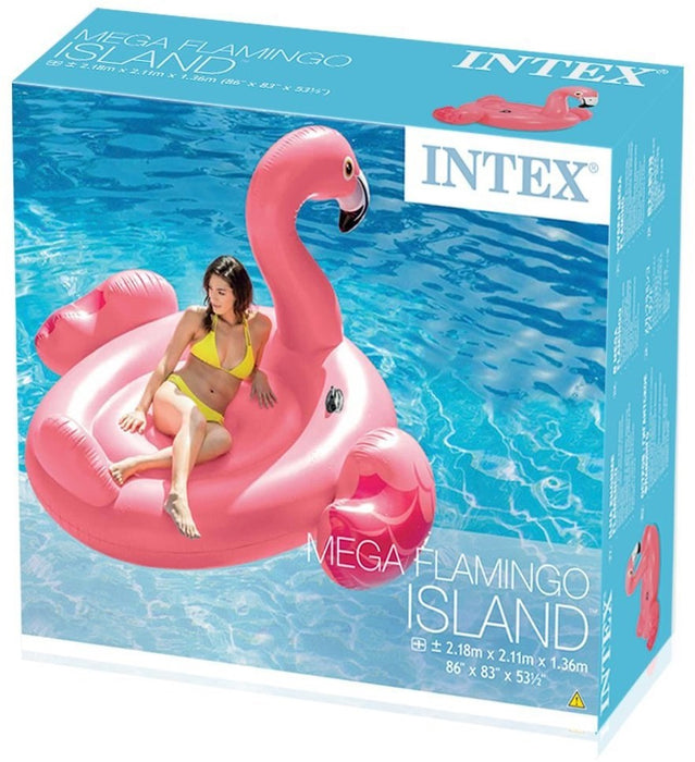 Intex Mega Inflatable Flamingo Island, 86 x 83 x 53.5 inch