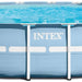 Intex 18 ft x 48 in (549 x 122 cm) Metal Frame Pool Set with Filter Pomp, Ladder, Ground Cloth & Pool Cover, Model# 28752GN