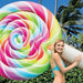 Intex Lollipop Ride On Inflatable Floatie, Model # 58753EU