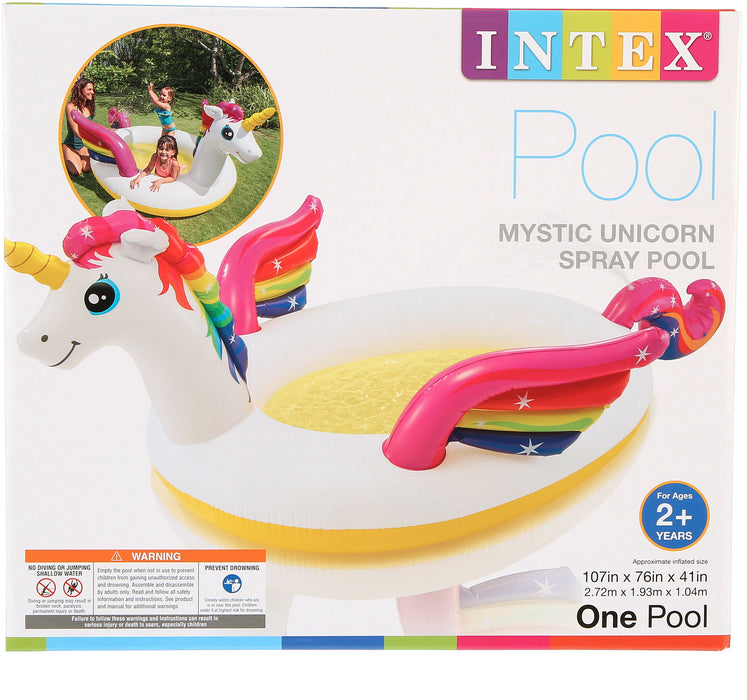 Intex Mystic Unicorn Inflatable Spray Pool , 1 pc
