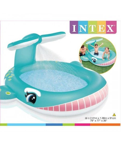 Intex Whale Spray Pool, 2.01 x 1.96 x 91 cm