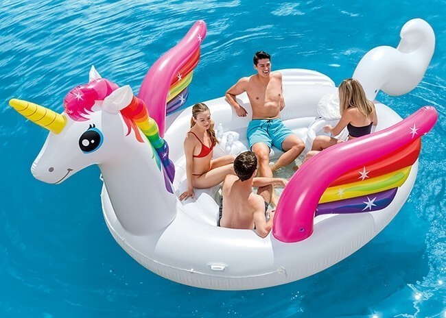 Intex mega best sale unicorn island float