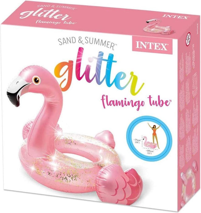 Intex Glitter Inflatable Flamingo Tube , 1 pc