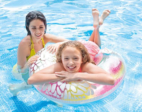 Intex Transparent Inflatable Lush Tropical Tubes , 1 pc