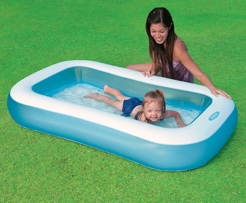 Intex Rectangular Inflatable Pool, 166 x 100 x 28 cm — Goisco.com