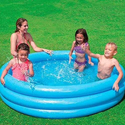Intex Inflatable Crystal Blue Swimming Pool, 168 x 38 cm, 1 pc