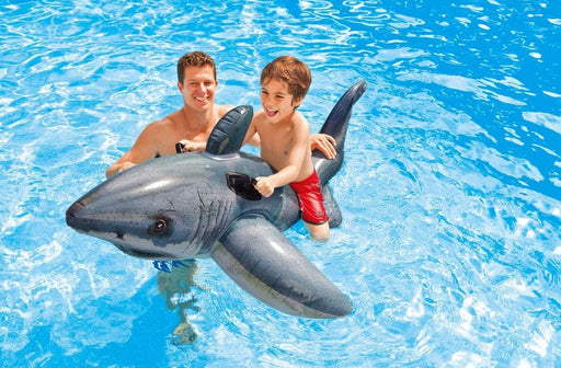 Intex Great White Shark Ride-On Inflatable Floatie, Model # 55725NP