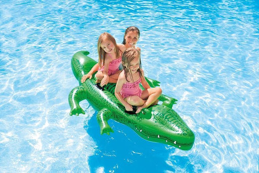 Intex Giant Gator Ride-On Inflatable Floatie, Model # 58562