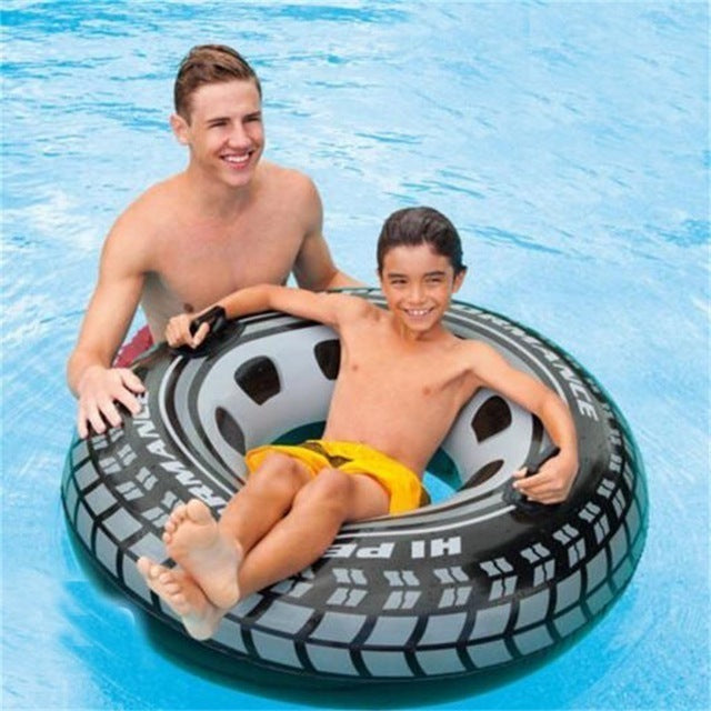 Intex Giant Tire Tube Inflatable Floatie, Model # 59252NP