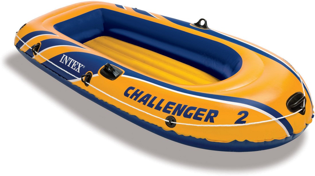Intex Challenger 2 Inflatable Boat Set, 93 x 45 x 16 inch