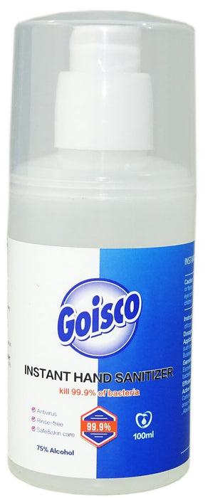 Goisco Instant Hand Sanitizer, 75% Alcohol, Kills 99.9% of Bacteria