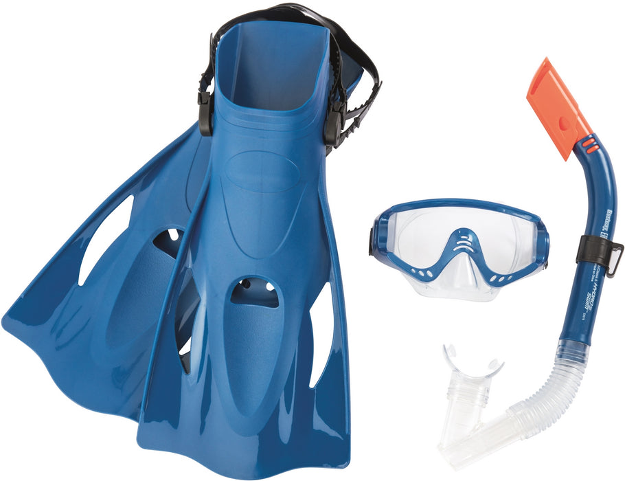 Bestway Snorkel Kit for Children, Blue, 4 pcs