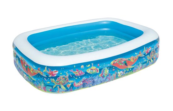 Bestway Family Rectangular Seaworld Infltabale Swimming Pool , 1 pc