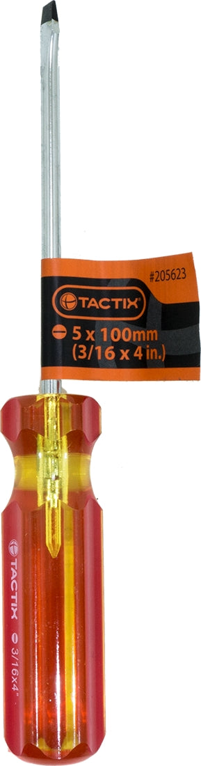 Tactix Screwdriver Slot, 4 inch, 5 x 100 mm (3/16 x4 inch)