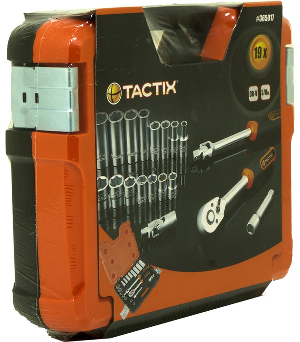 Tactix 19-Piece Socket Set Metric, 19 pcs