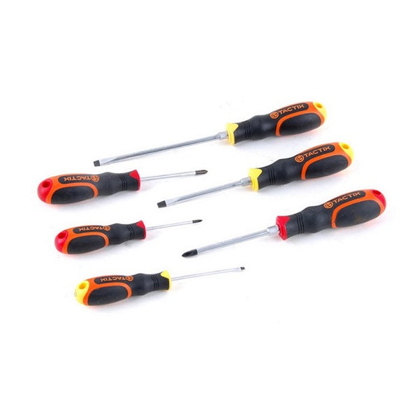 Tactix Screwdriver Set, #205101, 6 pcs