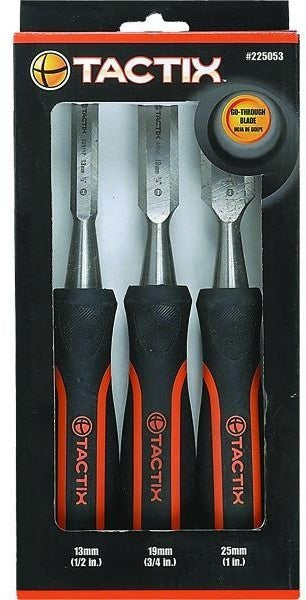 Tactix Chisel Wood 3 Pcs Set, 3 pcs