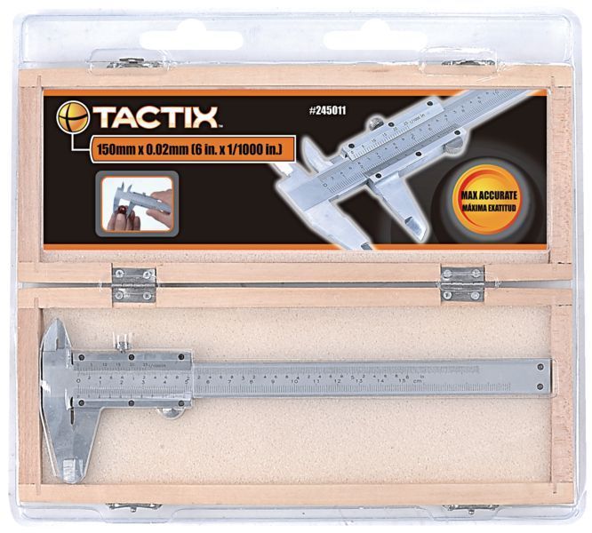 Tactix Caliper Vernier, 150 mm x 0.02 mm