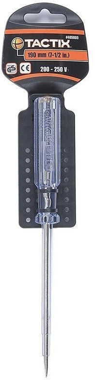 Tactix Tester Screwdriver, 190 mm (7.5 inch)