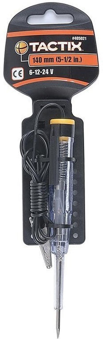 Tactix Tester Screwdriver, Yellow, 140 mm (5.5 inch)