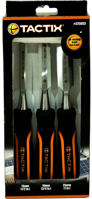 Tactix Chisel Wood 3-Piece Set, 3 pcs