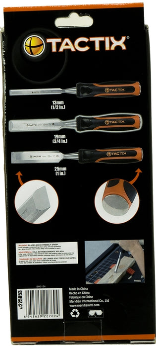 Tactix Chisel Wood 3-Piece Set, 3 pcs