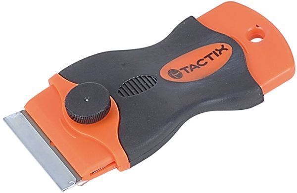 Tactix Safety Scraper with 5 Replacements Blades, 