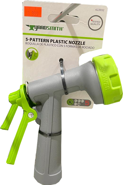 Yardsmith 5-Pattern Plastic Nozzle, 1 pc