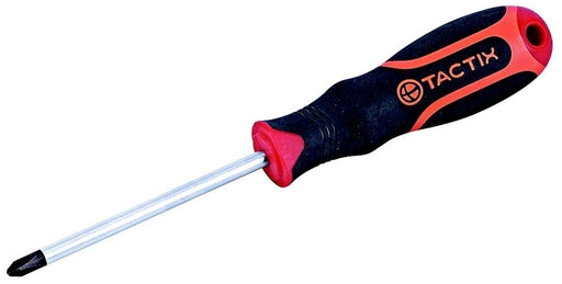 Tactix Screwdriver, Red, 100 mm