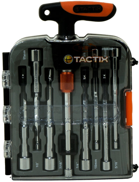 Tactix Nut Driver and T Driver 9-Piece Set, 9 pcs