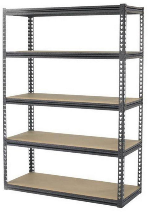 Tactix 5-Shelf Steel Rack, 48 x 24 x 72 inch