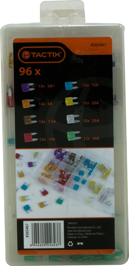 Tactix Mini Fuse Assortment, 96 pcs