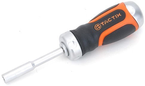 Tactix Stubby Ratchet Screwdriver with Bits, 