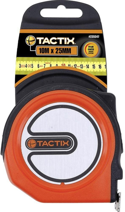 Tactix Measuring Tape Nyslik Blade, 10 m x 25 mm, 