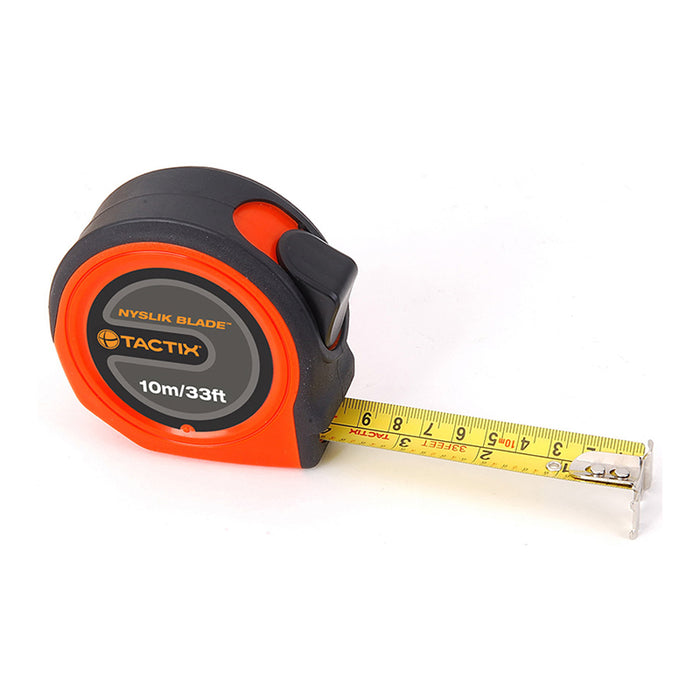 Tactix Nyslik Tape Measure, 33 FT, #235387, 10 m