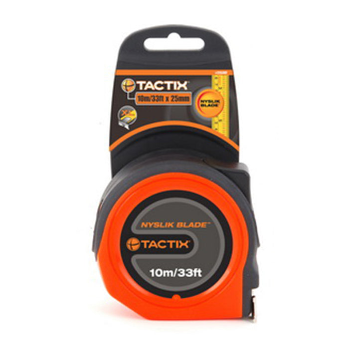 Tactix Nyslik Tape Measure, 33 FT, #235387, 10 m