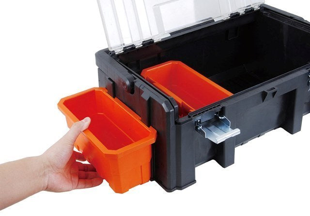 Tactix Tool Box with 2-Piece Removable Tubs, 51 cm (20 inch)