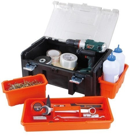 Tactix Tool Box with 2-Piece Removable Tubs, 51 cm (20 inch)