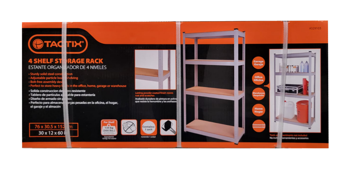 Tactix 4 Shelf Storage Rack