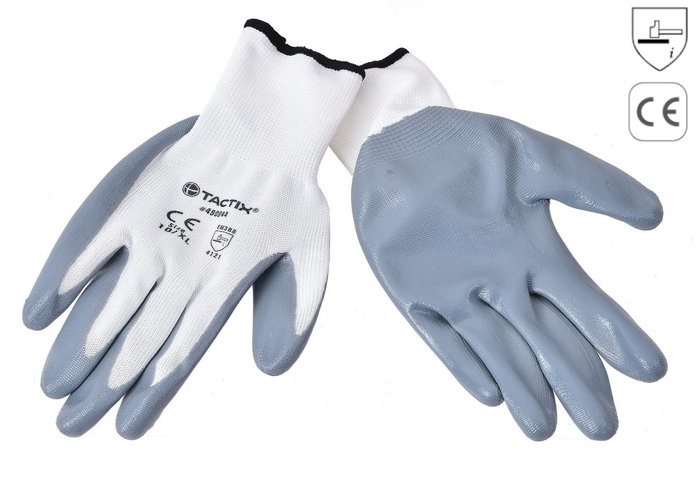 Tactix Nitrile Dipped Gloves, Size XL, #490044, 2 pcs
