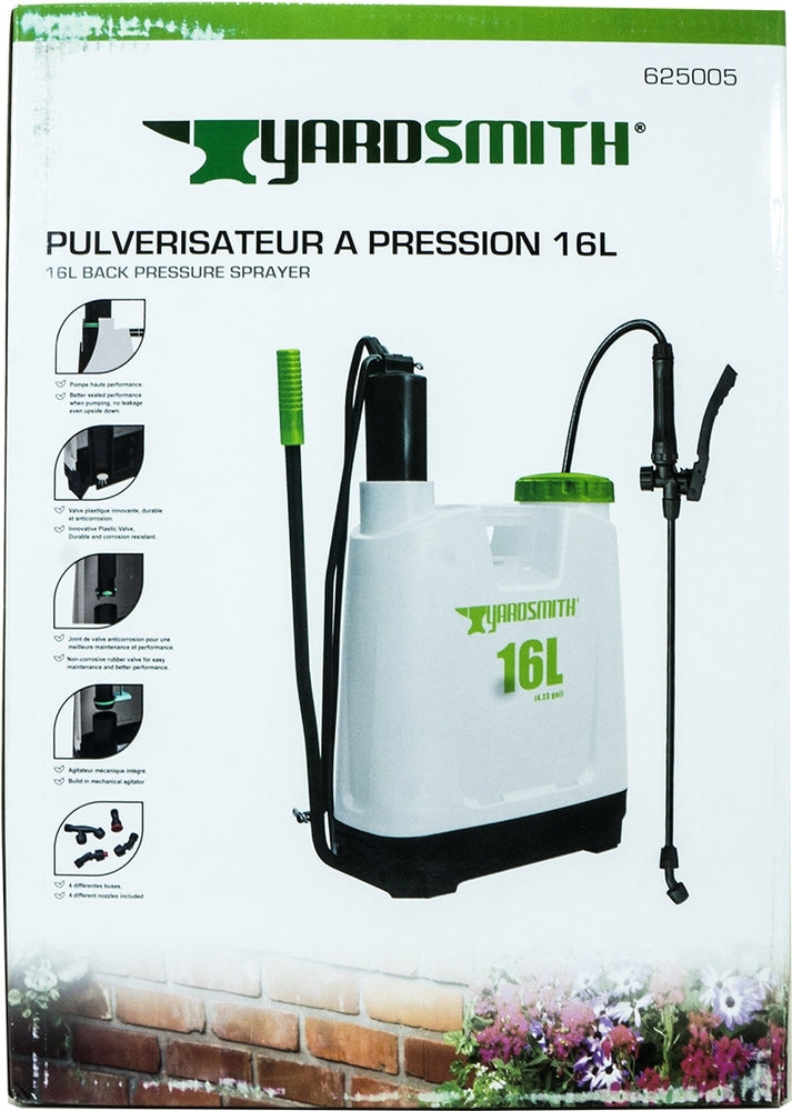 Yardsmith Pressure Sprayer, 16 L
