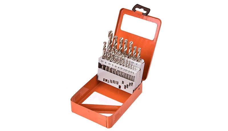 Tactix Metal Case Drill Set, 21 pcs